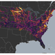 Voltages that would be induced on the U.S. power grid from a 100-year solar storm.